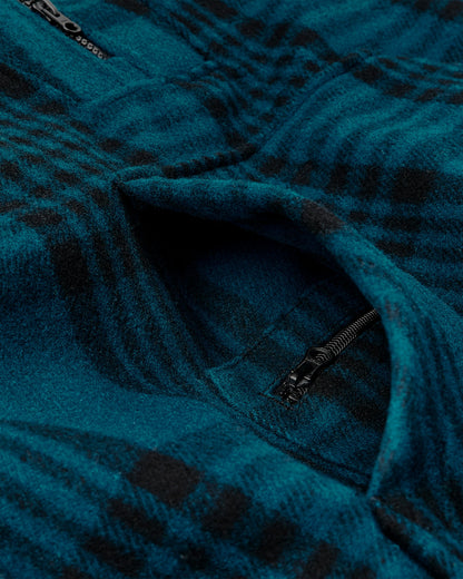 Filson Men Mackinaw Wool Anorak - Blue / Black Plaid