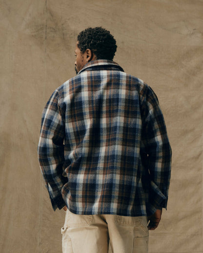 Filson Men Wool Jac-shirt - Brown / Light Blue Multi Plaid