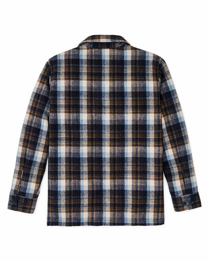 Filson Men Wool Jac-shirt - Brown / Light Blue Multi Plaid