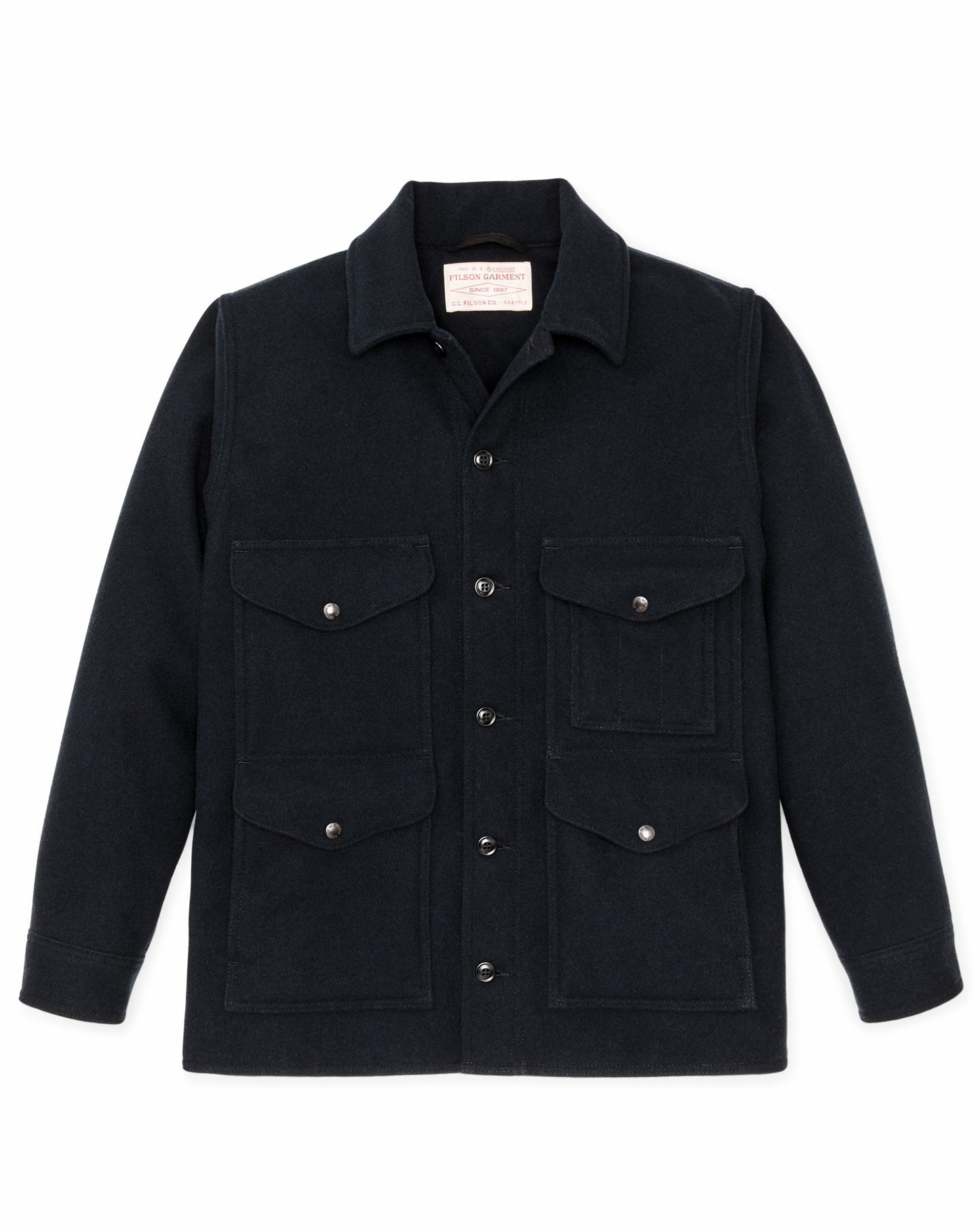Filson Men Seattle Wool Cruiser Jacket - Navy
