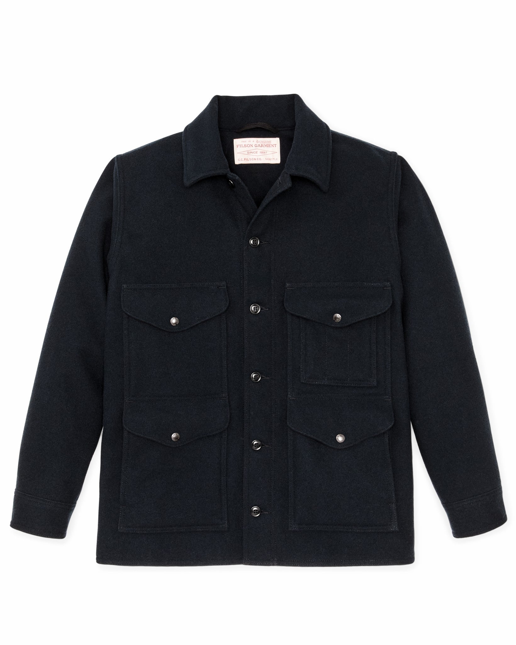 Filson Men Seattle Wool Cruiser Jacket - Navy