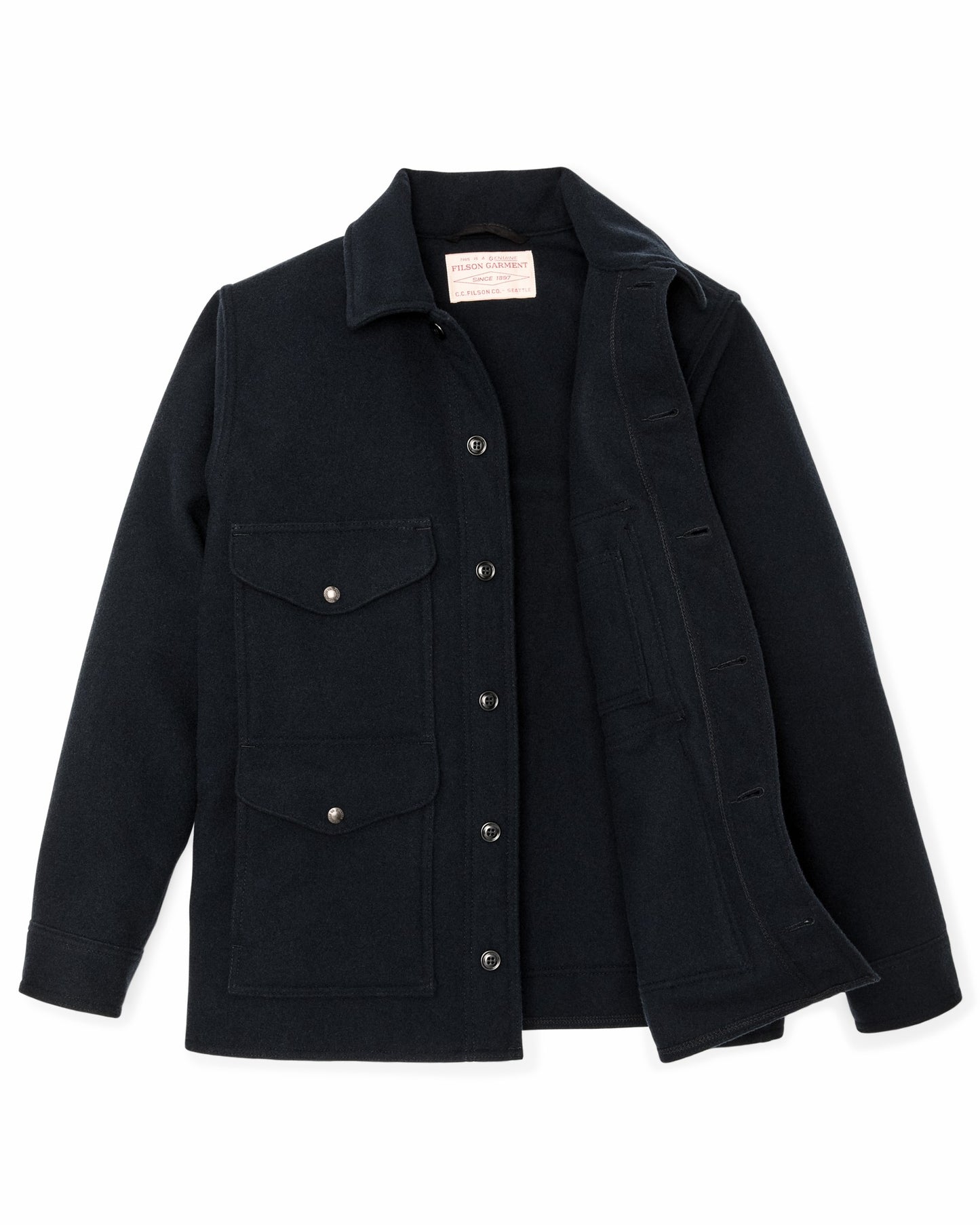 Filson Men Seattle Wool Cruiser Jacket - Navy