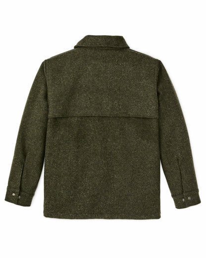 Filson Men Mackinaw Wool Cape Coat - Forest Green