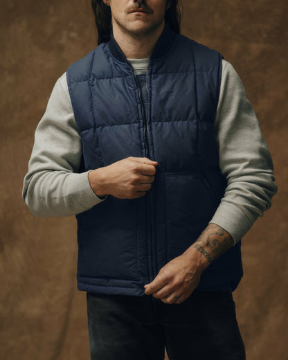 Filson Men Waxed Down Vest - Night Sky