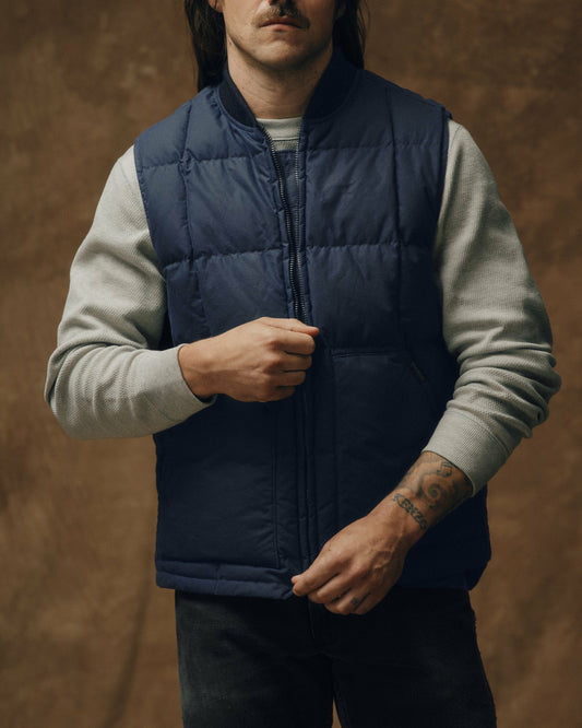 Filson Men Waxed Down Vest - Night Sky