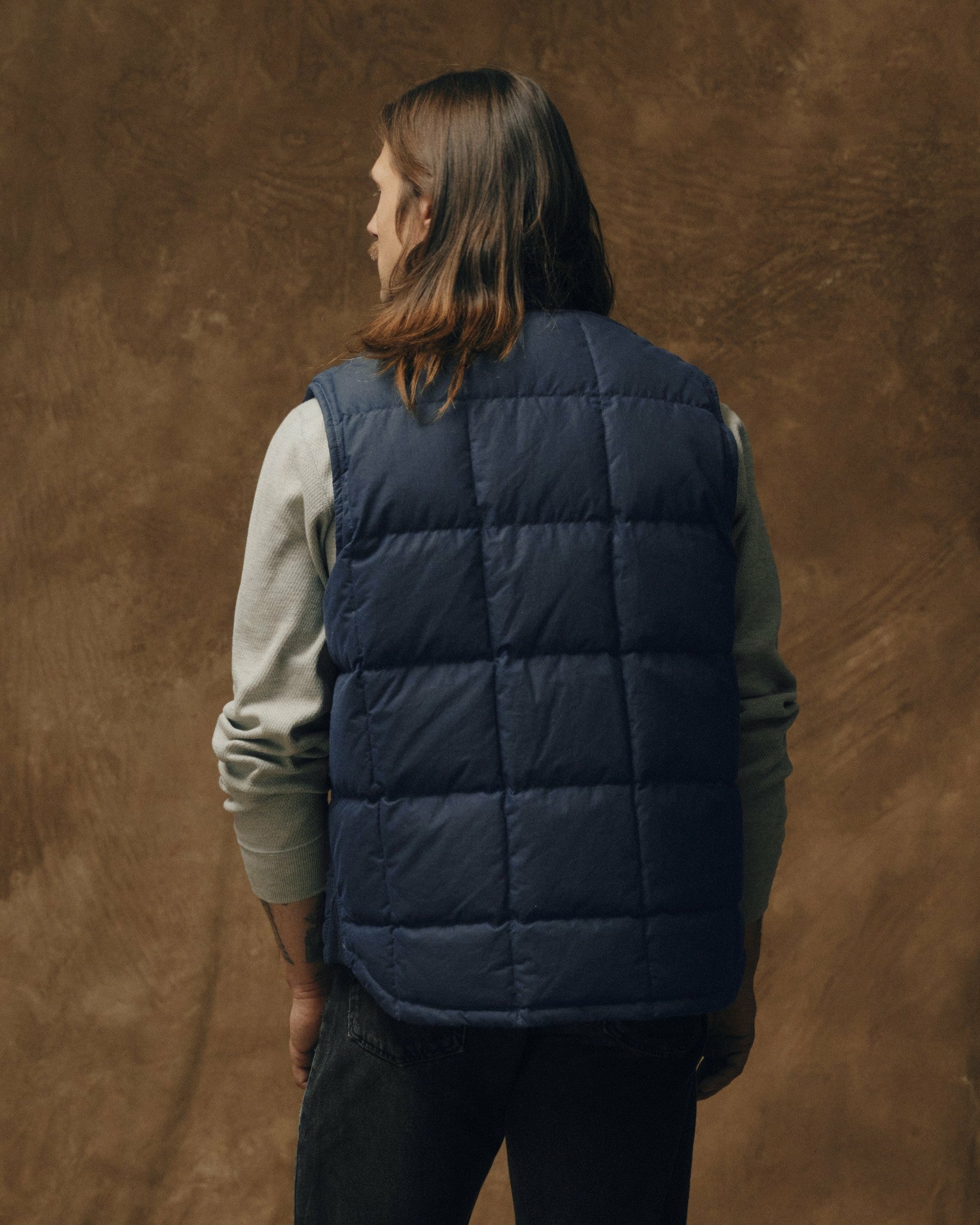 Filson Men Waxed Down Vest - Night Sky