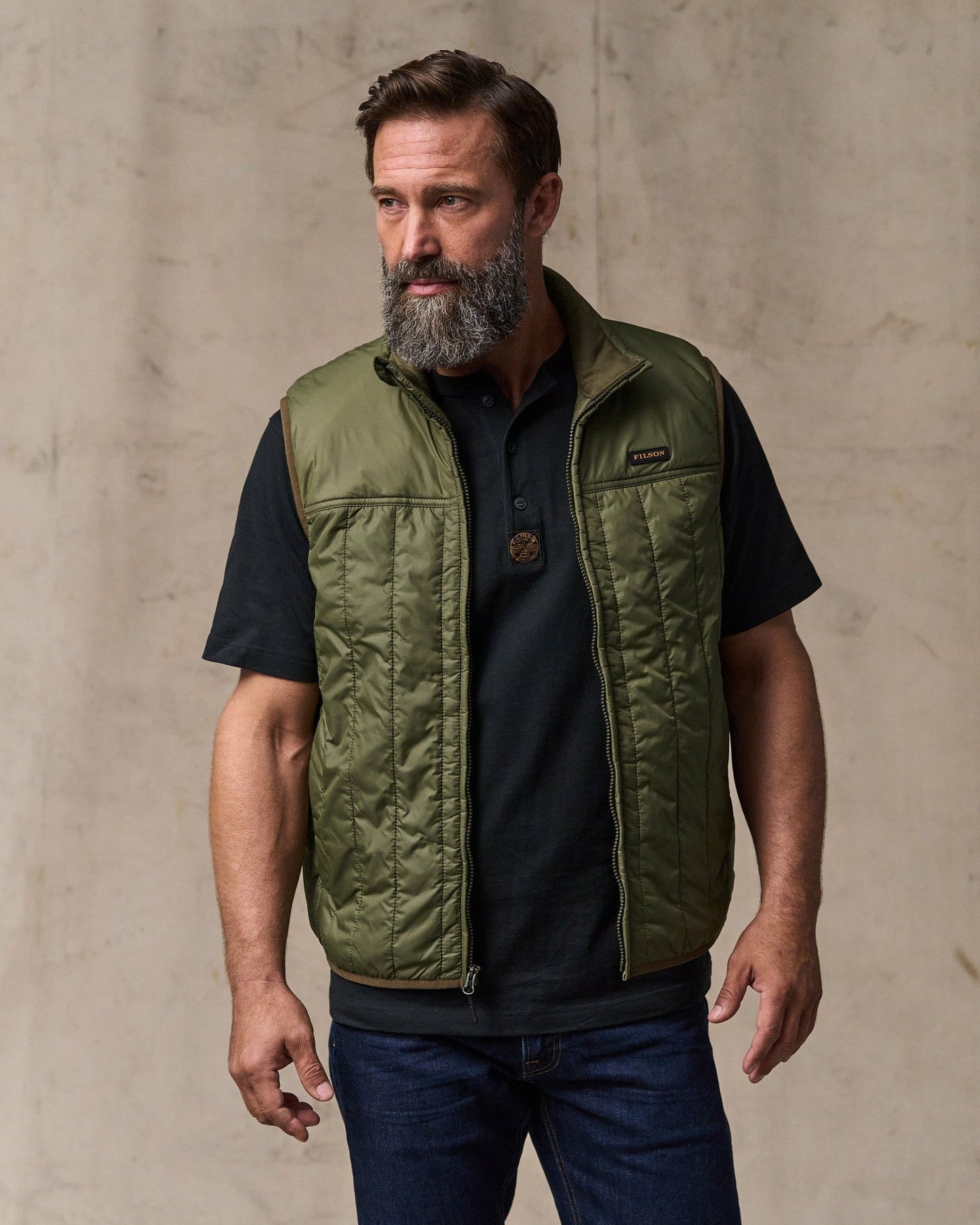 Filson Men Ultralight Vest - Dark Olive Drab