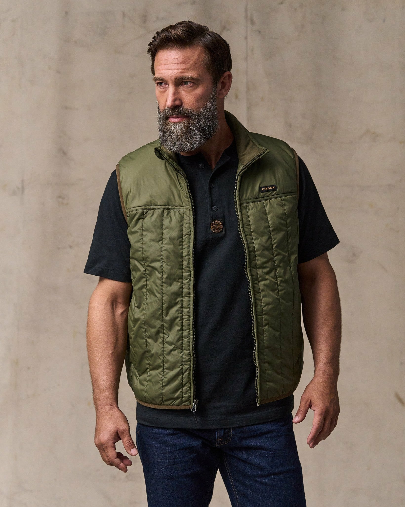 Filson Men Ultralight Vest - Dark Olive Drab