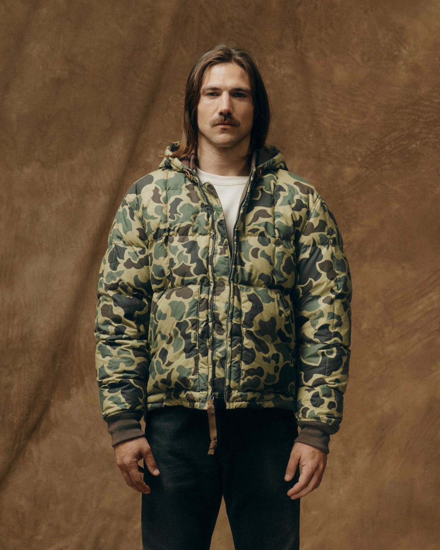 Filson Men Waxed Down Jacket - Tundra Shrub Camo