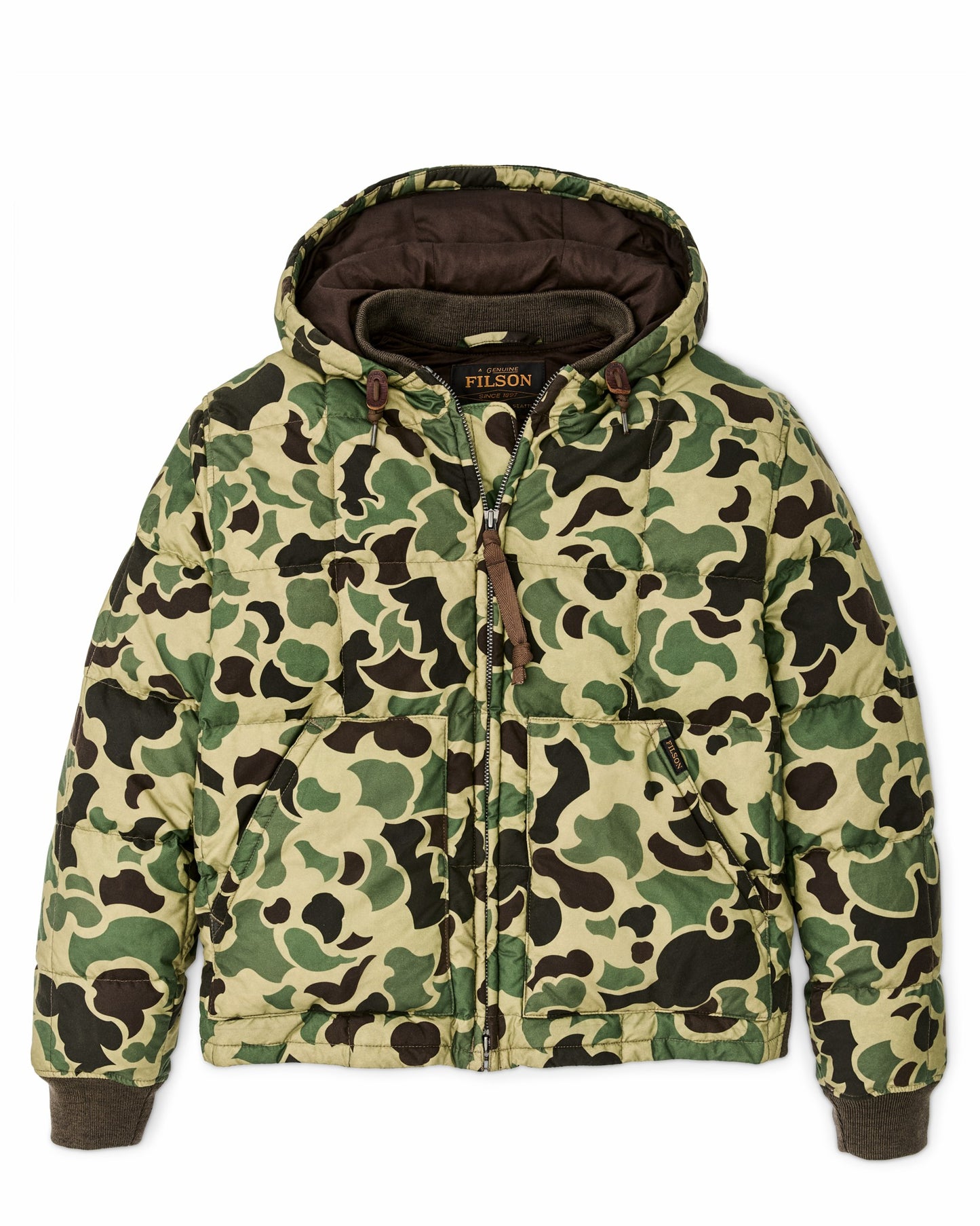 Filson Men Waxed Down Jacket - Tundra Shrub Camo