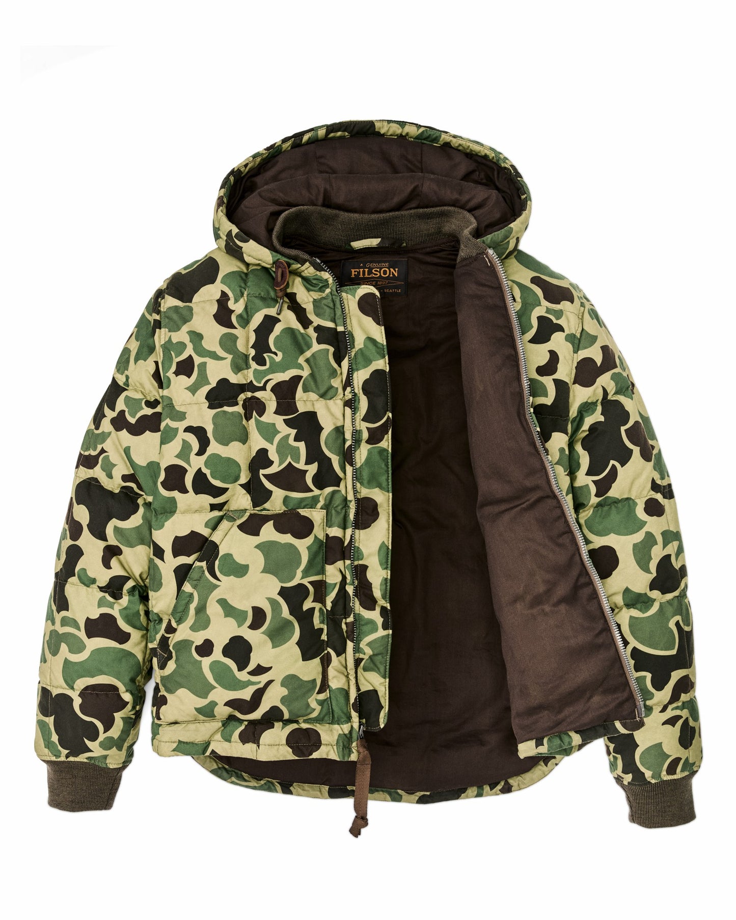 Filson Men Waxed Down Jacket - Tundra Shrub Camo