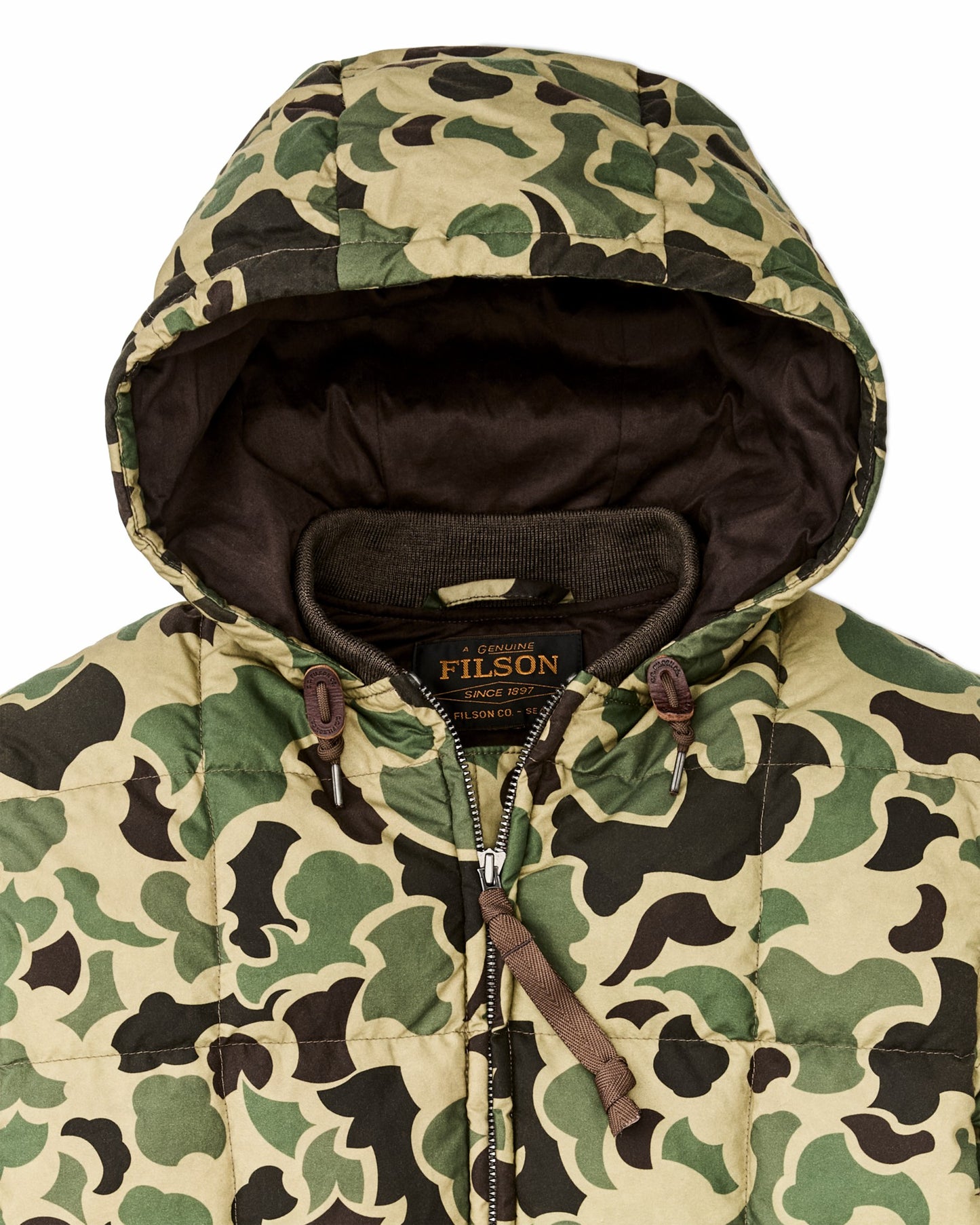 Filson Men Waxed Down Jacket - Tundra Shrub Camo