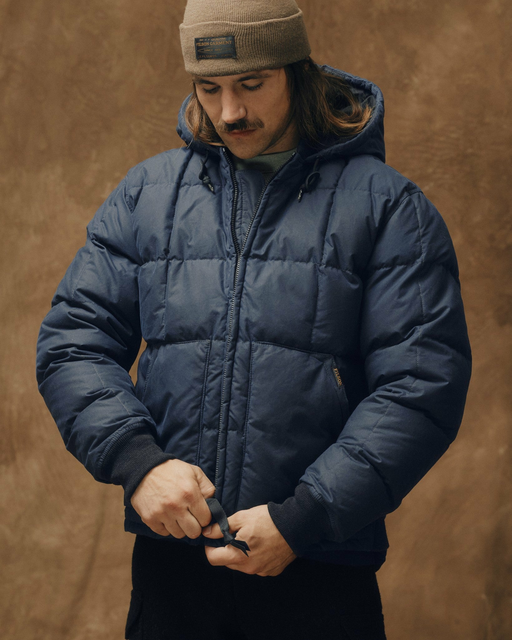 Filson Men Waxed Down Jacket - Night Sky