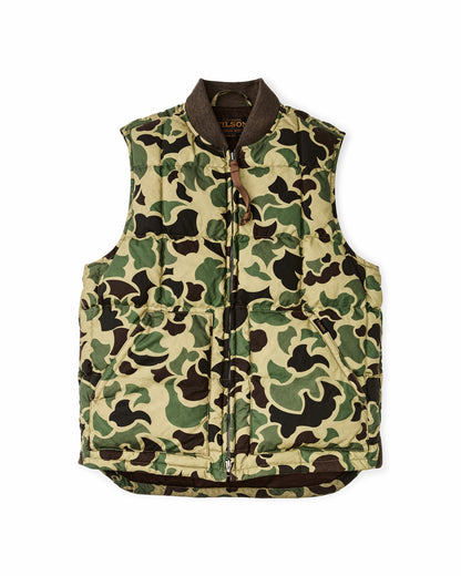 Filson Men Waxed Down Vest - Tundra Shrub Camo