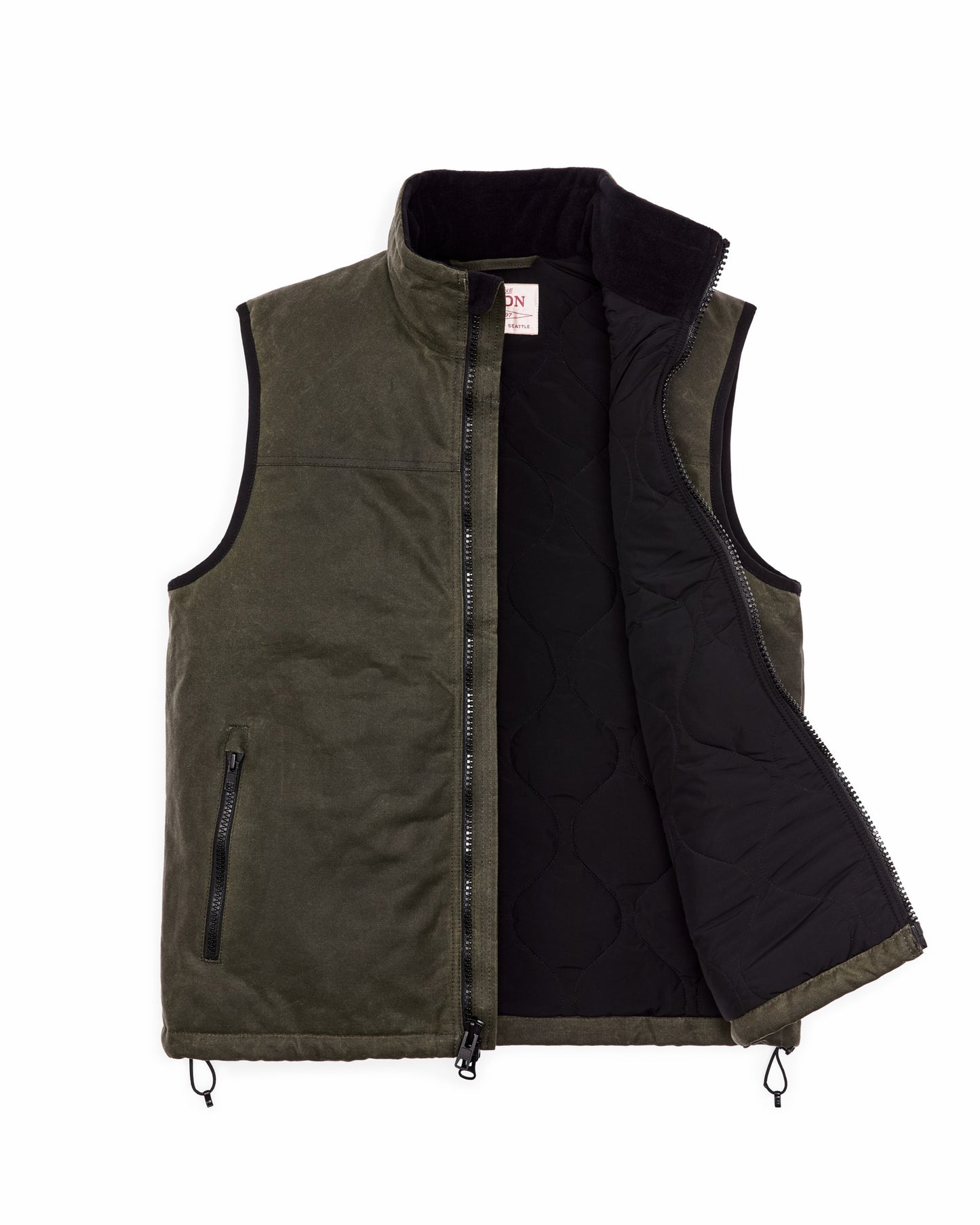 Filson Men Tin Cloth Primaloft Vest - Otter Green
