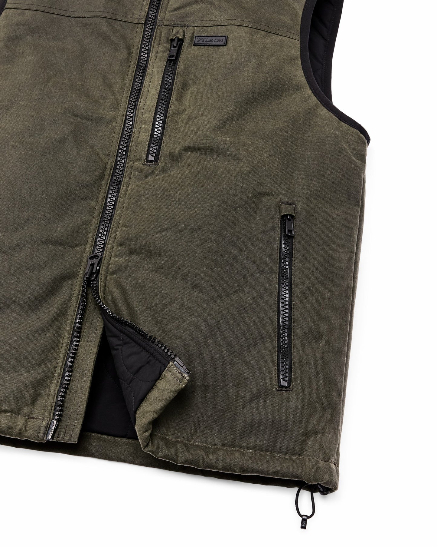 Filson Men Tin Cloth Primaloft Vest - Otter Green