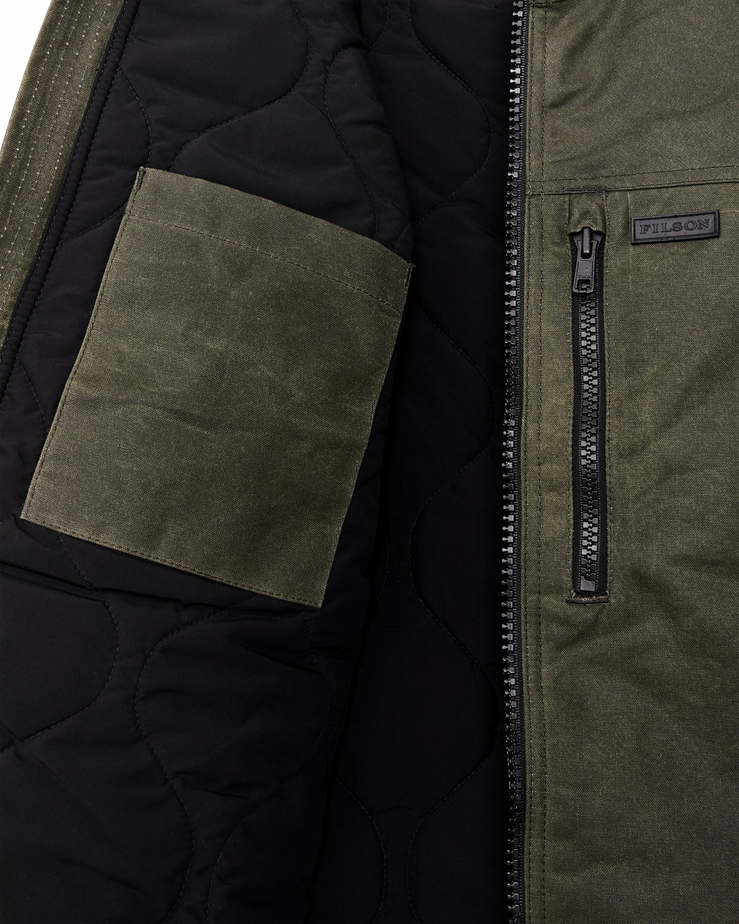 Filson Men Tin Cloth Primaloft Vest - Otter Green