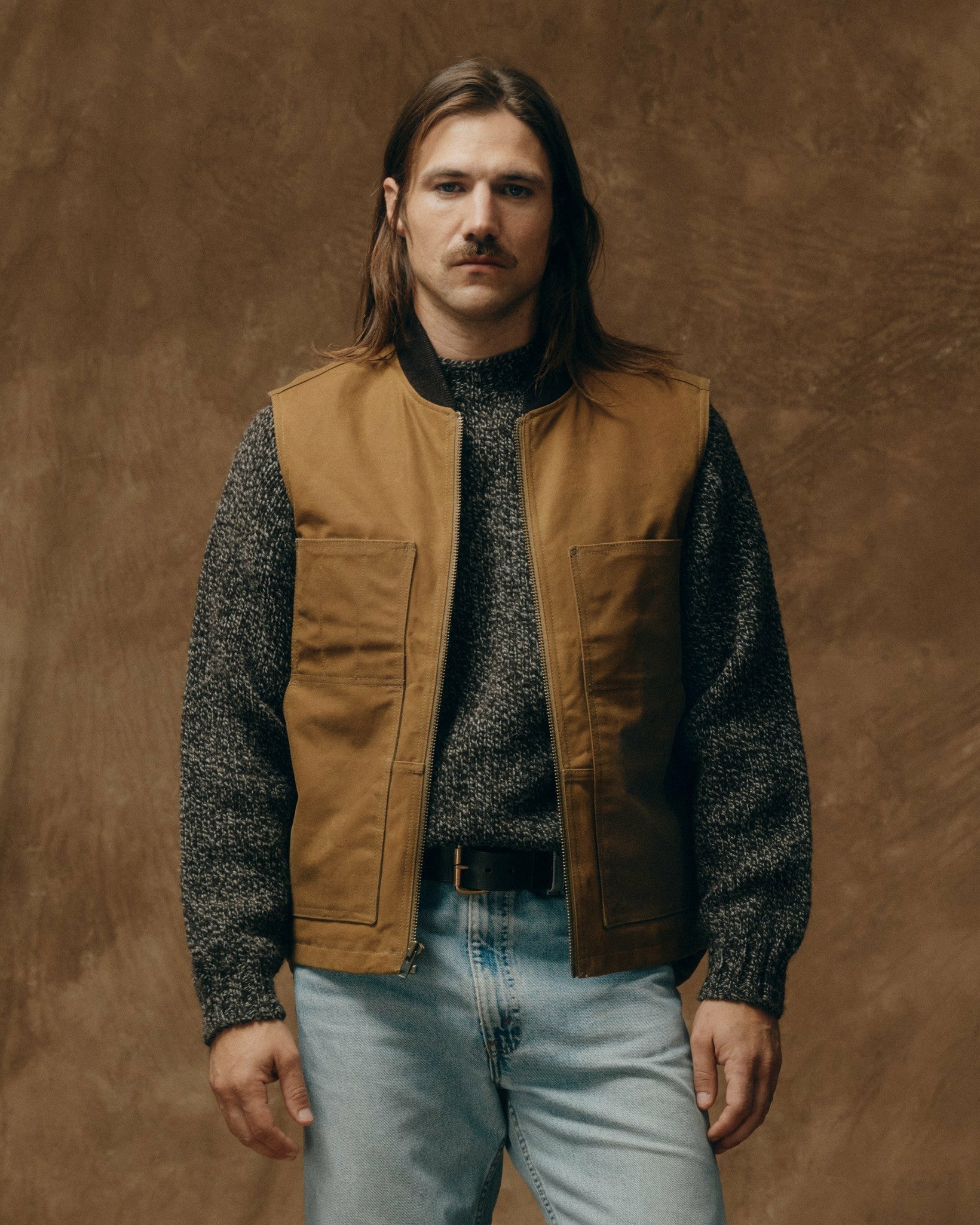 Filson Men Waxed Canvas Insulated Work Vest