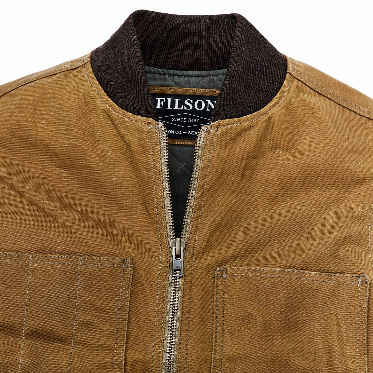 Filson Men Waxed Canvas Insulated Work Vest
