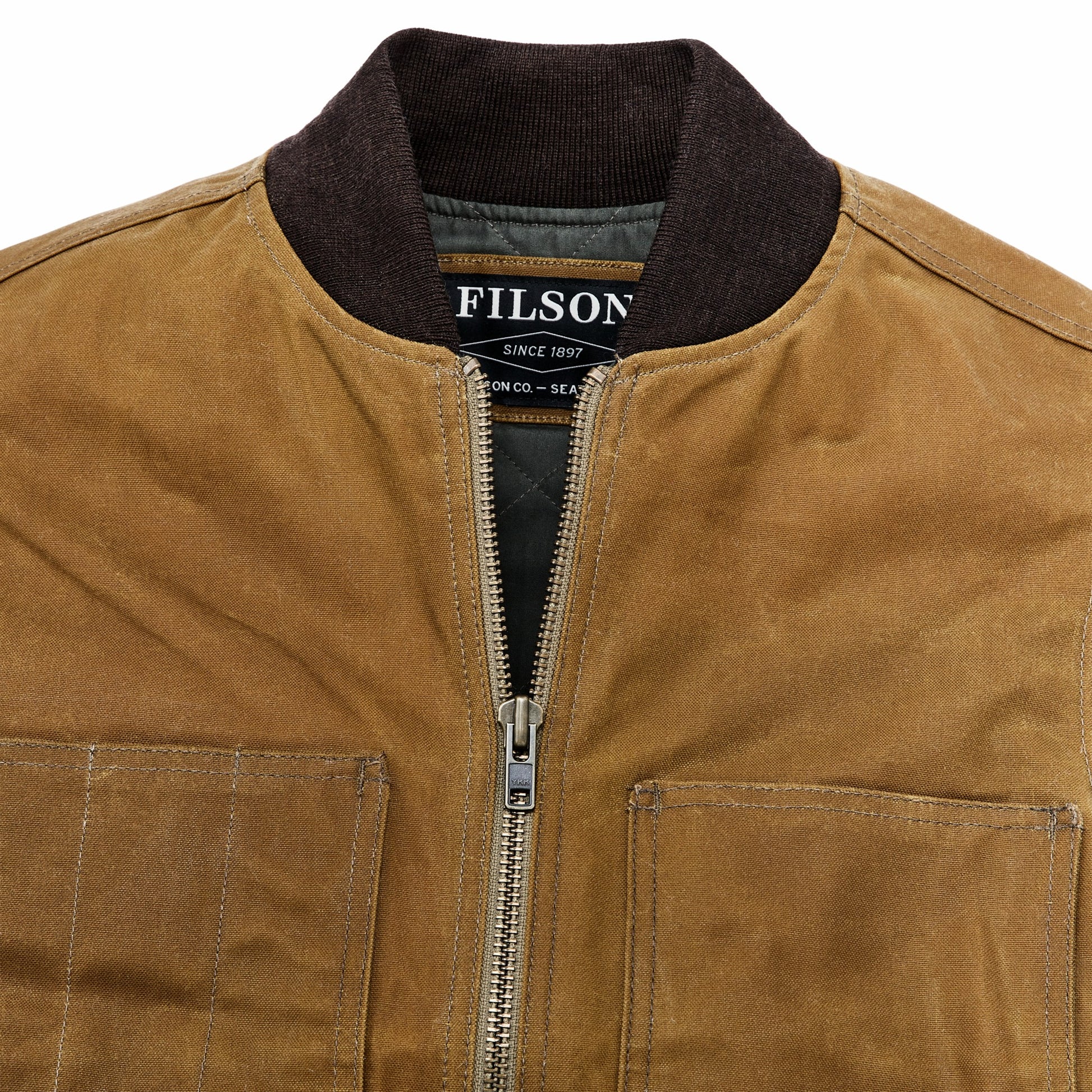 Filson Men Waxed Canvas Insulated Work Vest