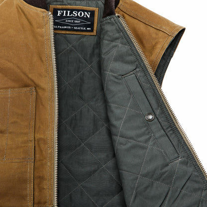 Filson Men Waxed Canvas Insulated Work Vest