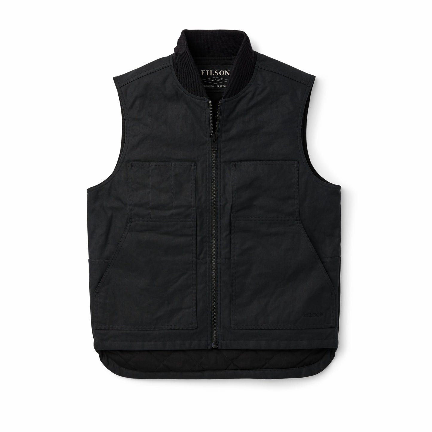 Filson Men Waxed Canvas Insulated Work Vest
