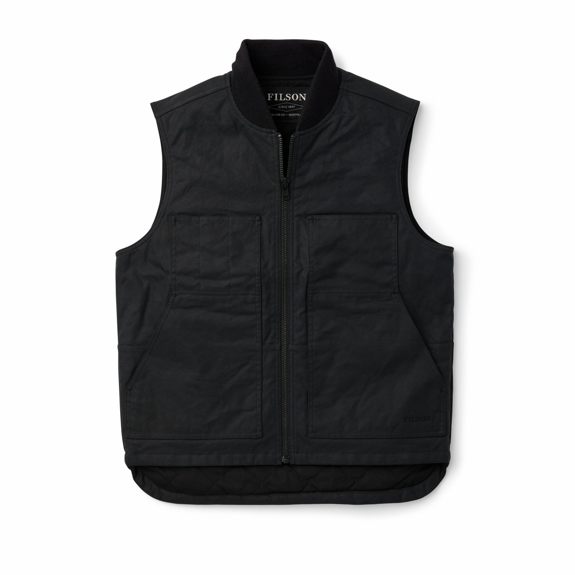 Filson Men Waxed Canvas Insulated Work Vest