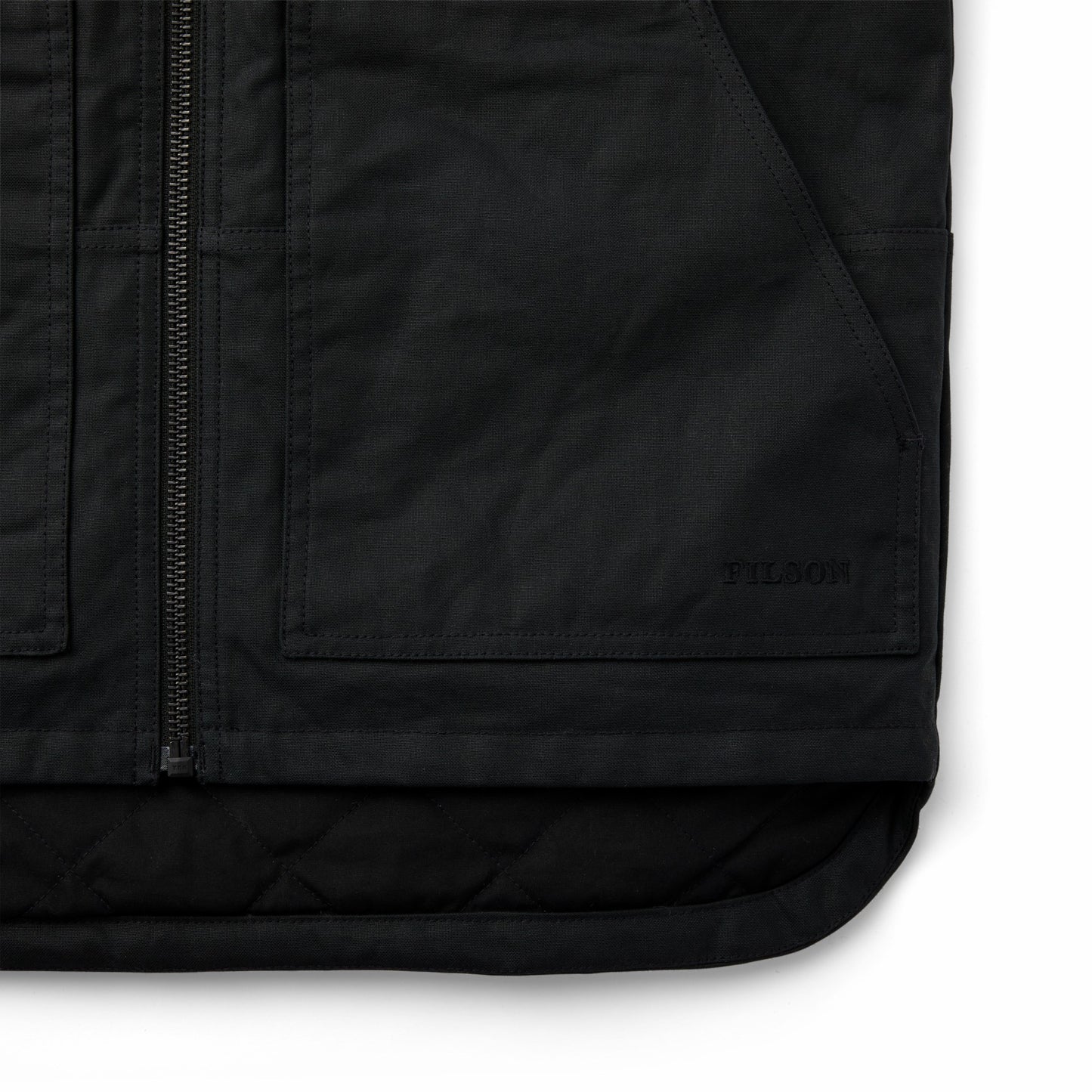 Filson Men Waxed Canvas Insulated Work Vest