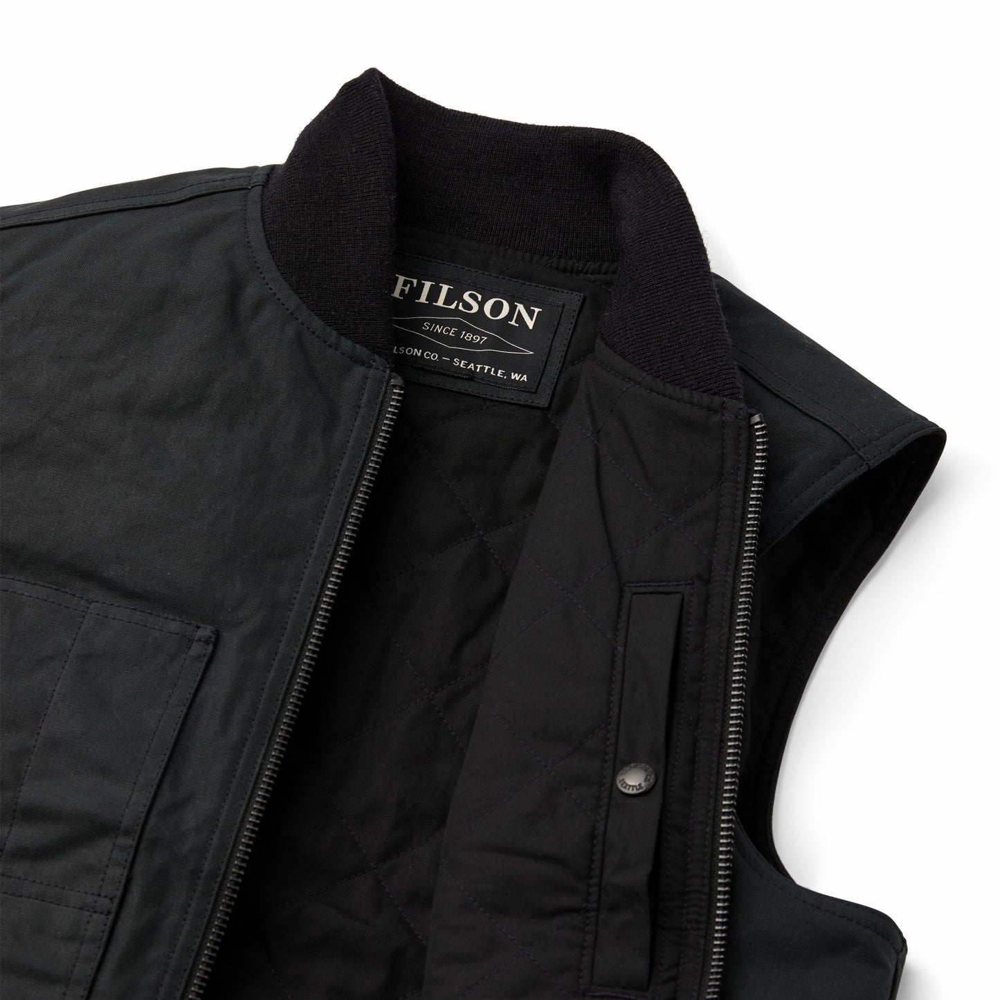 Filson Men Waxed Canvas Insulated Work Vest