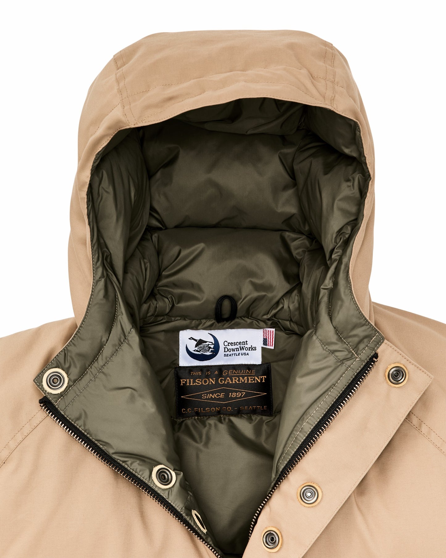 Filson Men Filson X Crescent Down Works Parka - Dark Tan / Tan
