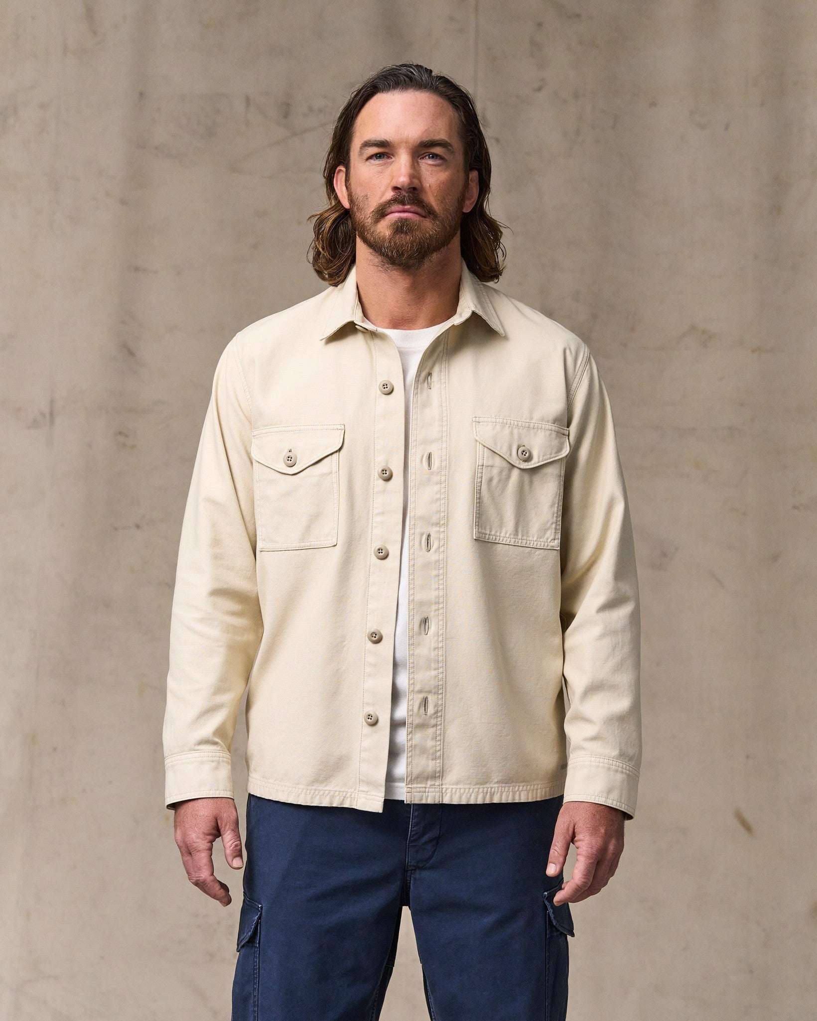 Filson Men Field Jac-Shirt - Washed Oatmeal