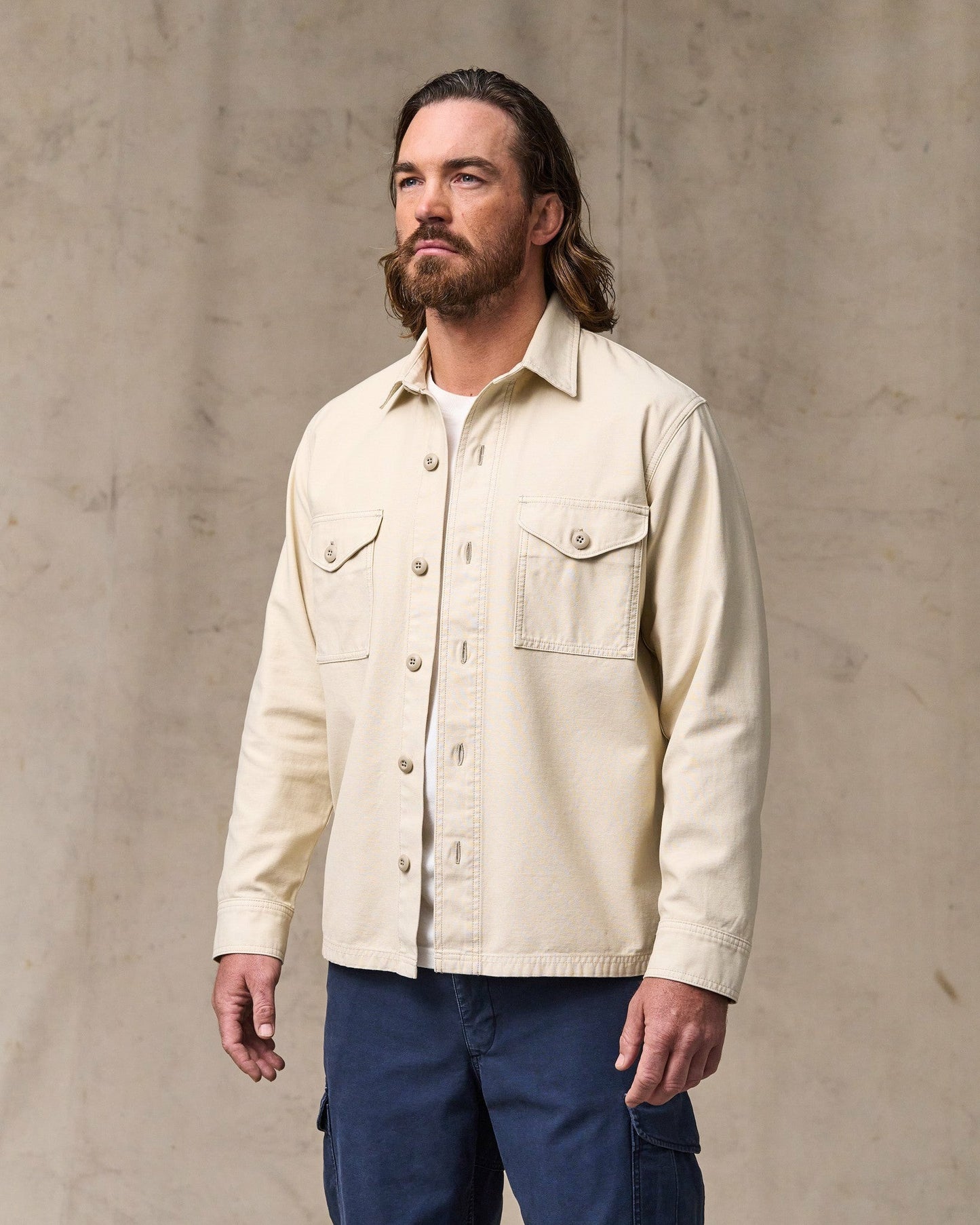Filson Men Field Jac-Shirt - Washed Oatmeal