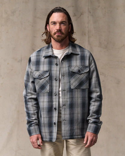Filson Men Deer Island Jac-Shirt - Slate / Gray Ombre