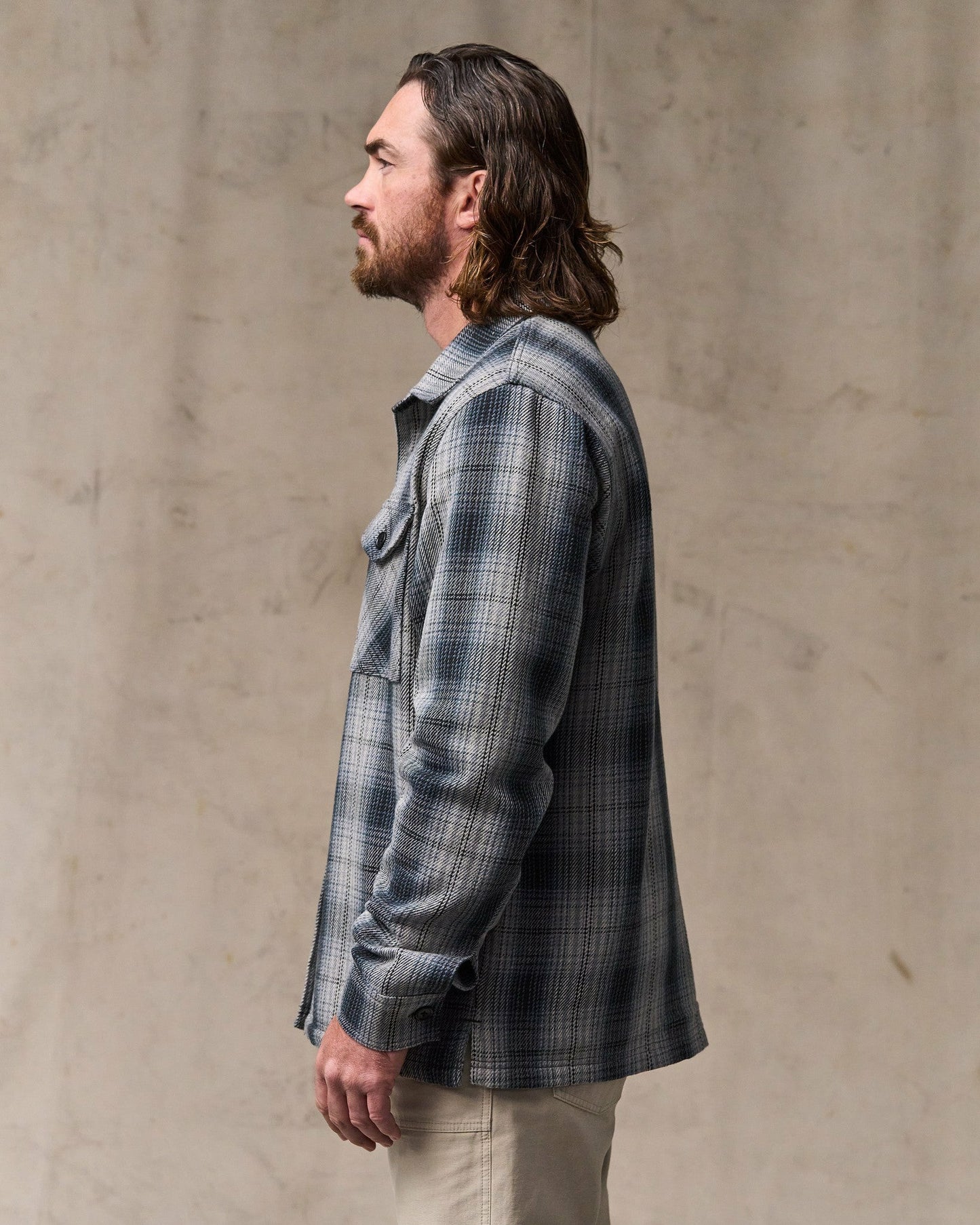 Filson Men Deer Island Jac-Shirt - Slate / Gray Ombre