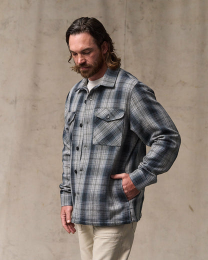 Filson Men Deer Island Jac-Shirt - Slate / Gray Ombre