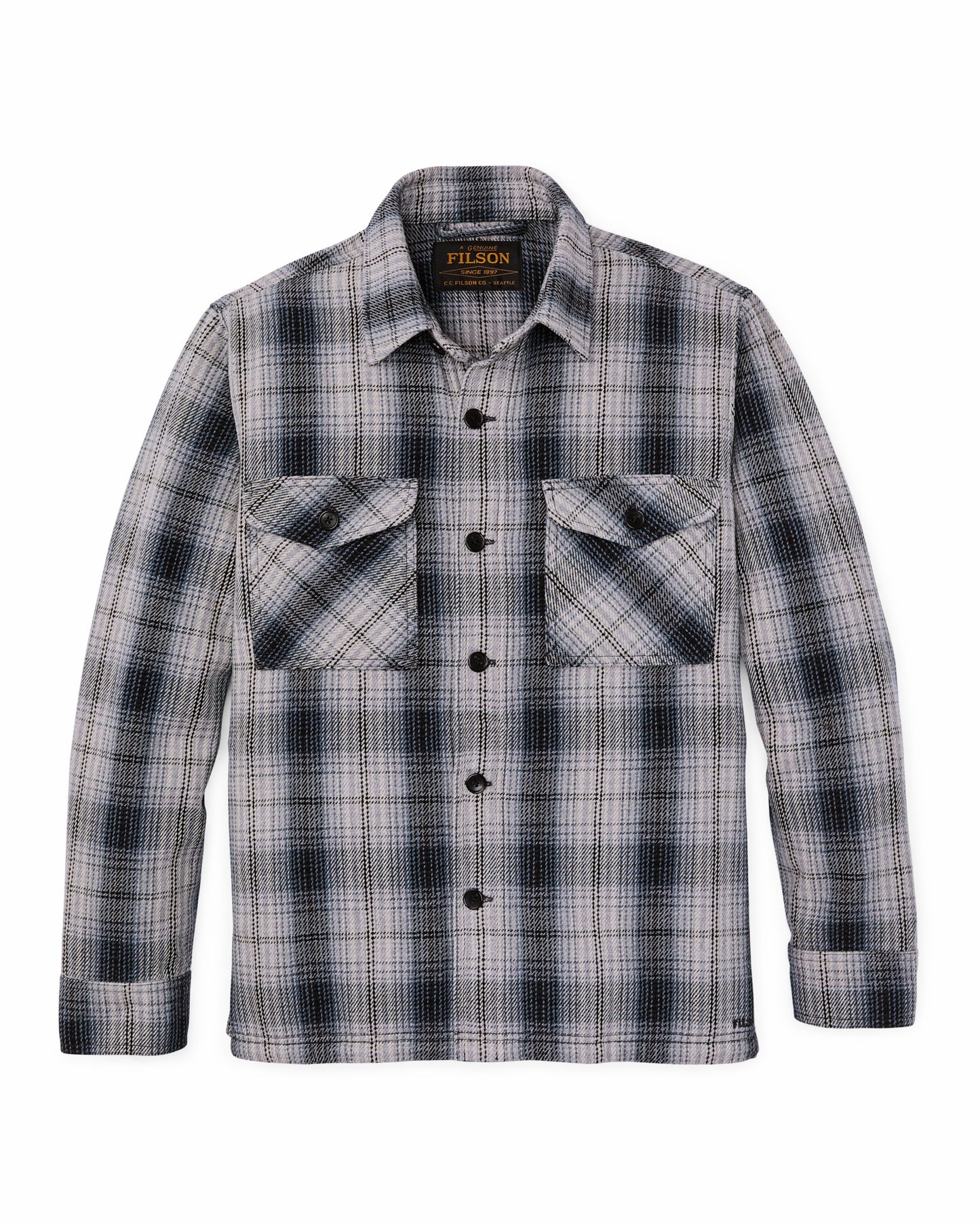 Filson Men Deer Island Jac-Shirt - Slate / Gray Ombre