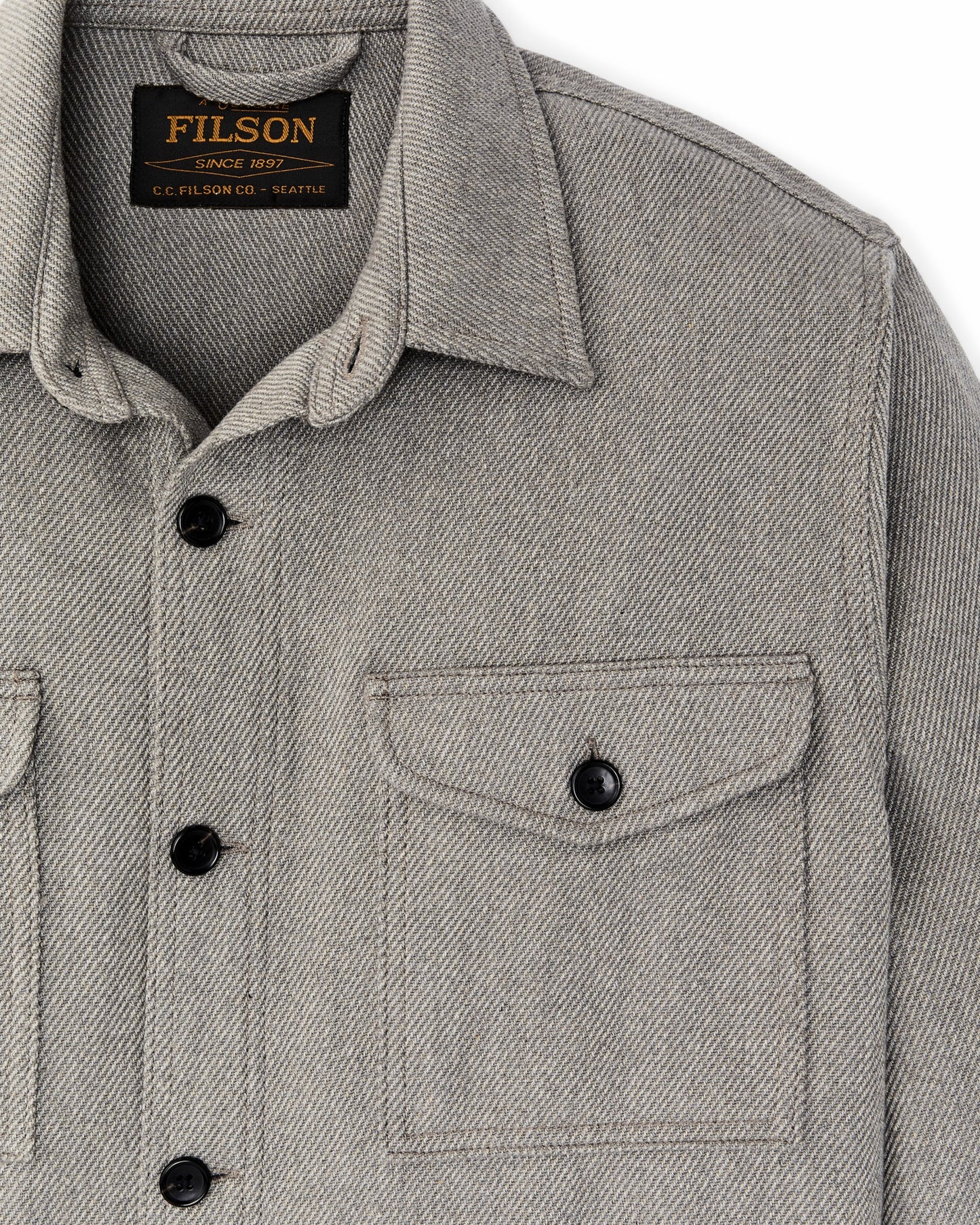 Filson Men Deer Island Jac-Shirt - Heather Natural