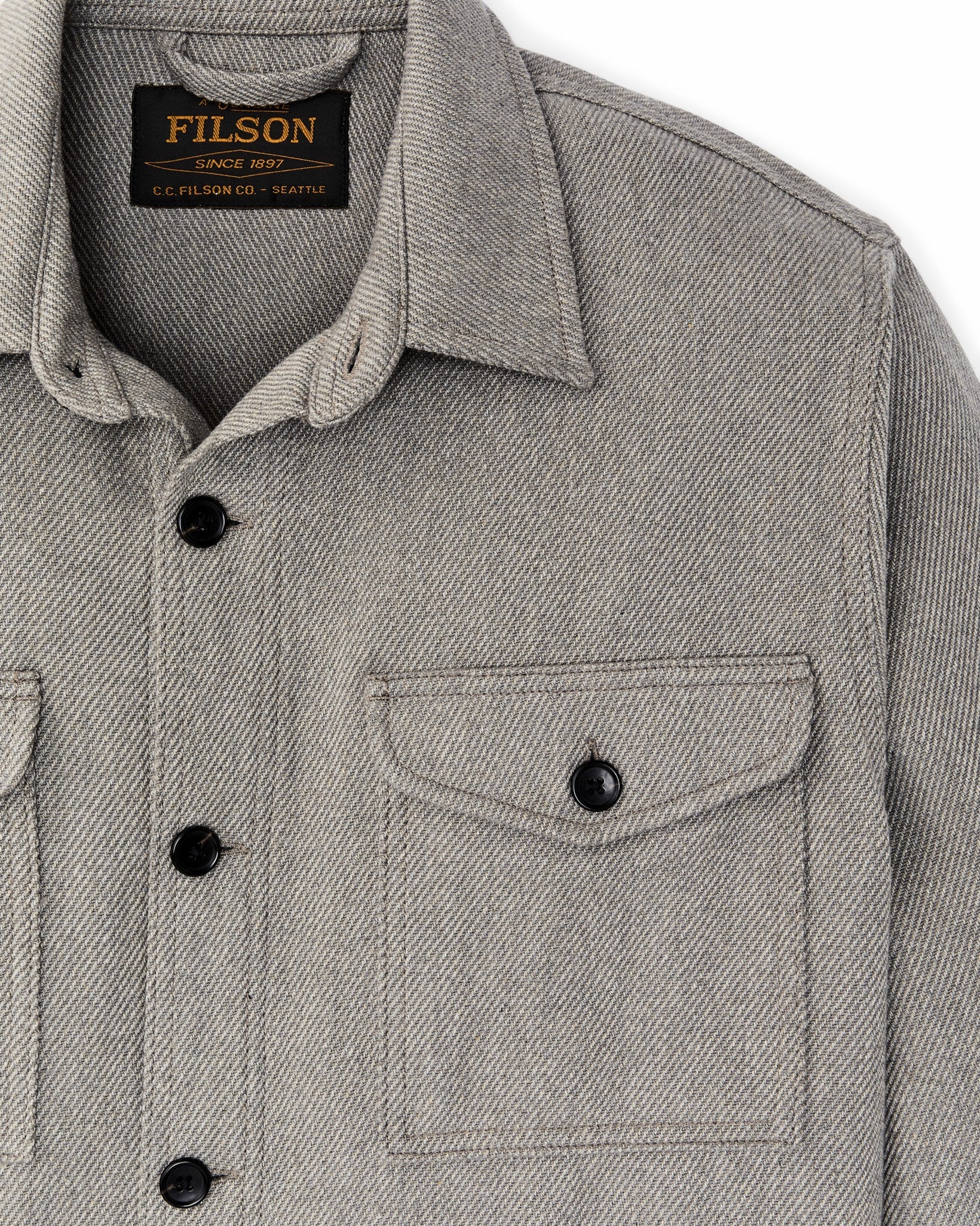 Filson Men Deer Island Jac-Shirt - Heather Natural