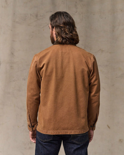 Filson Men Rustic Canvas Jac-shirt - Whiskey