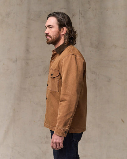 Filson Men Rustic Canvas Jac-shirt - Whiskey