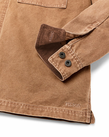 Filson Men Rustic Canvas Jac-shirt - Whiskey