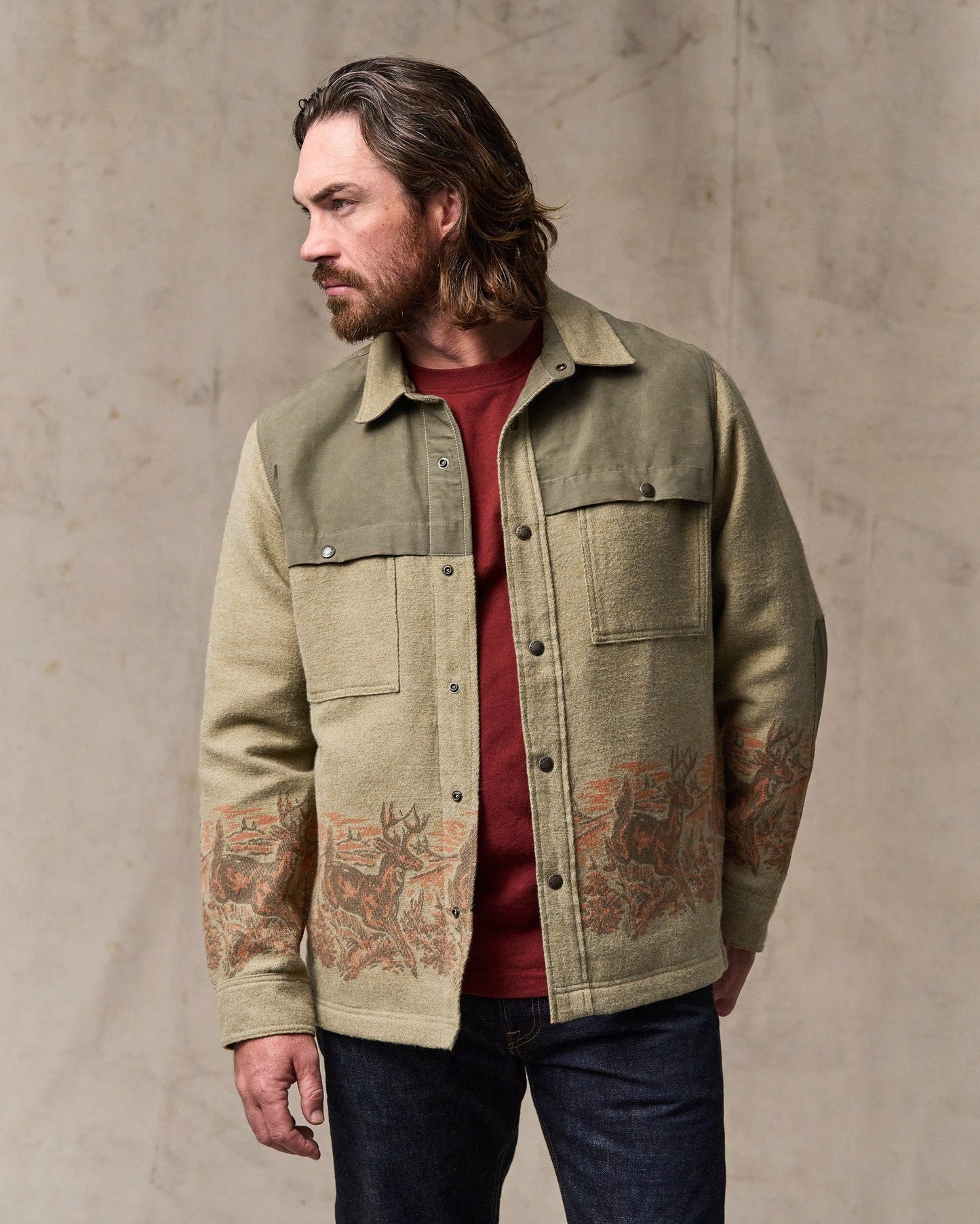 Filson Men Colchuck Forester Jac-shirt - Sage Heather