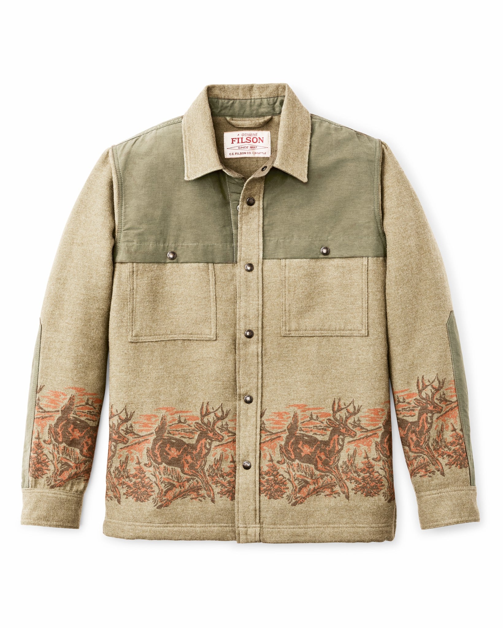 Filson Men Colchuck Forester Jac-shirt - Sage Heather
