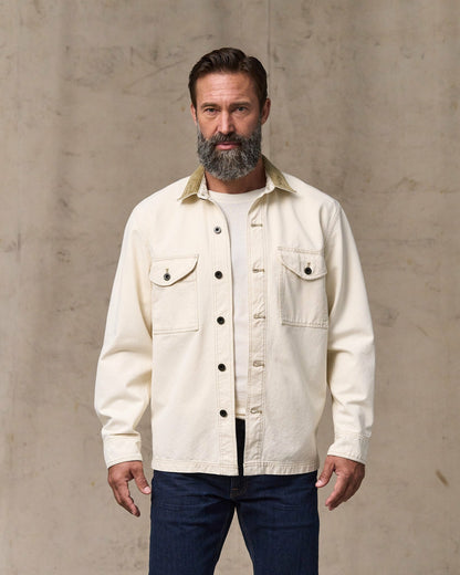 Filson Men Rustic Canvas Jac-shirt - Natural Seed