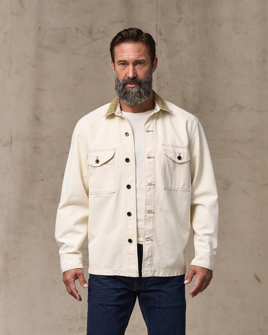 Filson Men Rustic Canvas Jac-shirt - Natural Seed