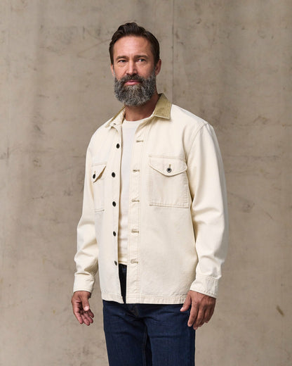 Filson Men Rustic Canvas Jac-shirt - Natural Seed