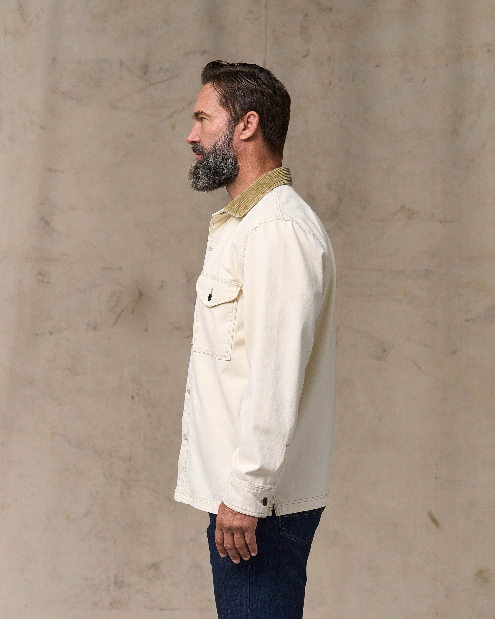 Filson Men Rustic Canvas Jac-shirt - Natural Seed