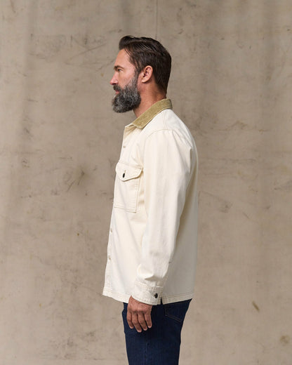 Filson Men Rustic Canvas Jac-shirt - Natural Seed