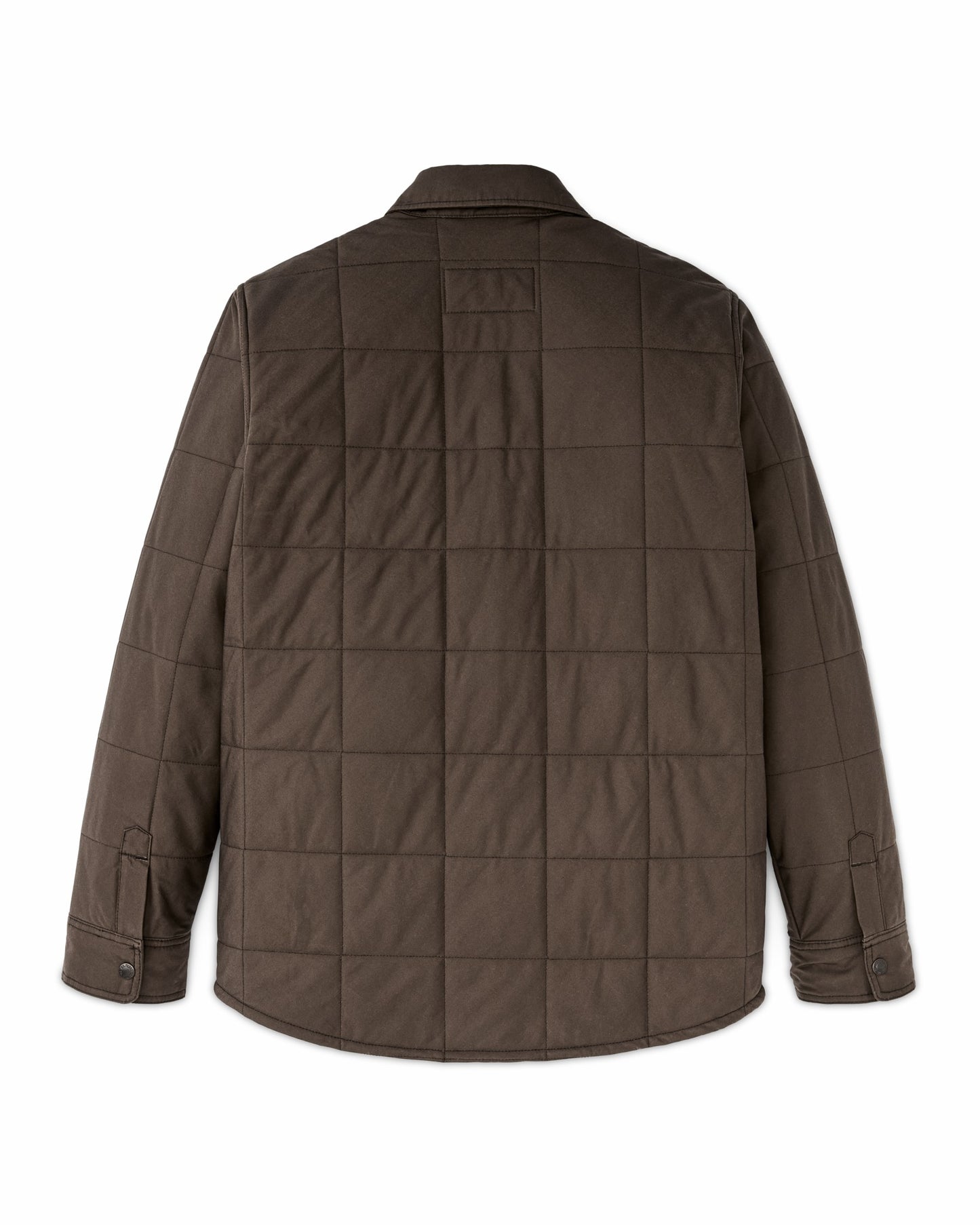 Filson Men Cover Cloth Quilted Jac-shirt - Slate Black