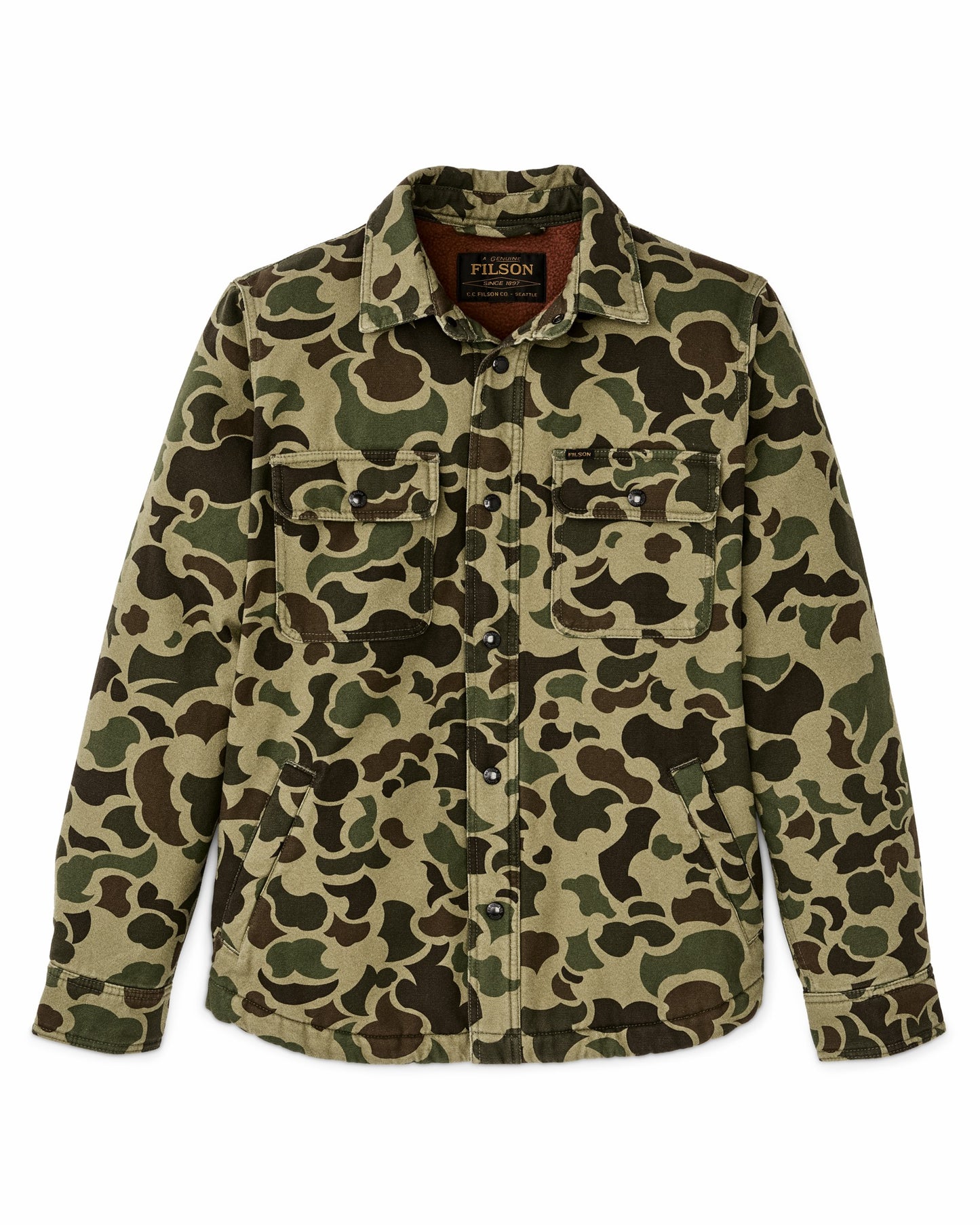 Filson Men Fleece Lined Jac-shirt - Tundra Shrub Camo
